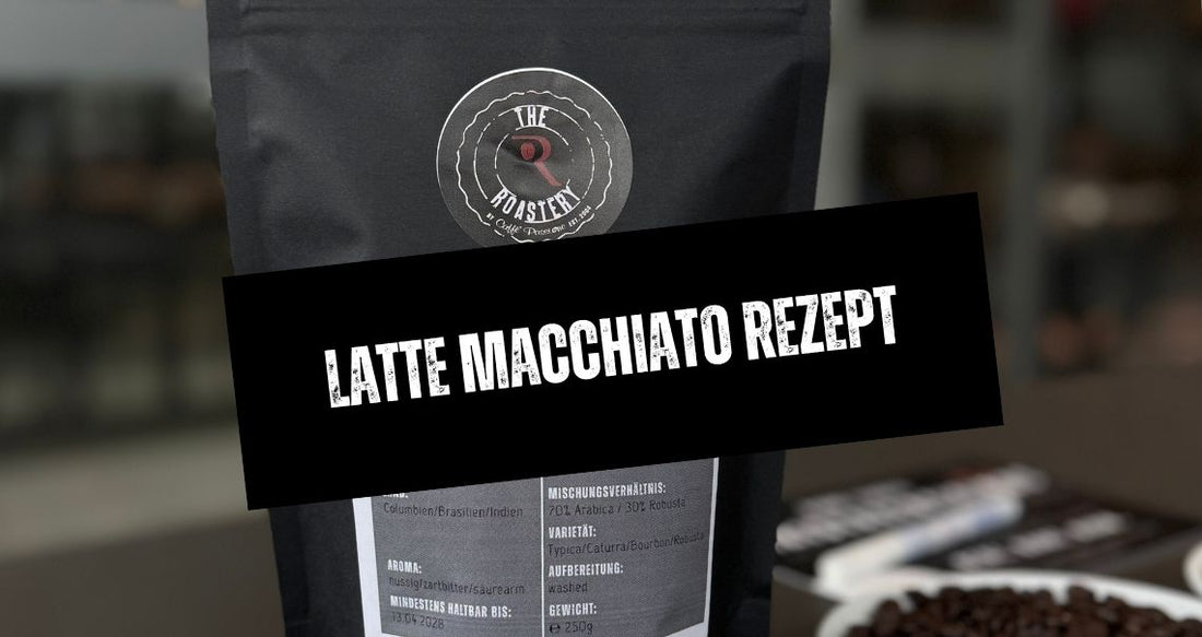 Schwarzer Espresso-Kaffeebeutel von Caffè Passione steht auf einem Packtisch.