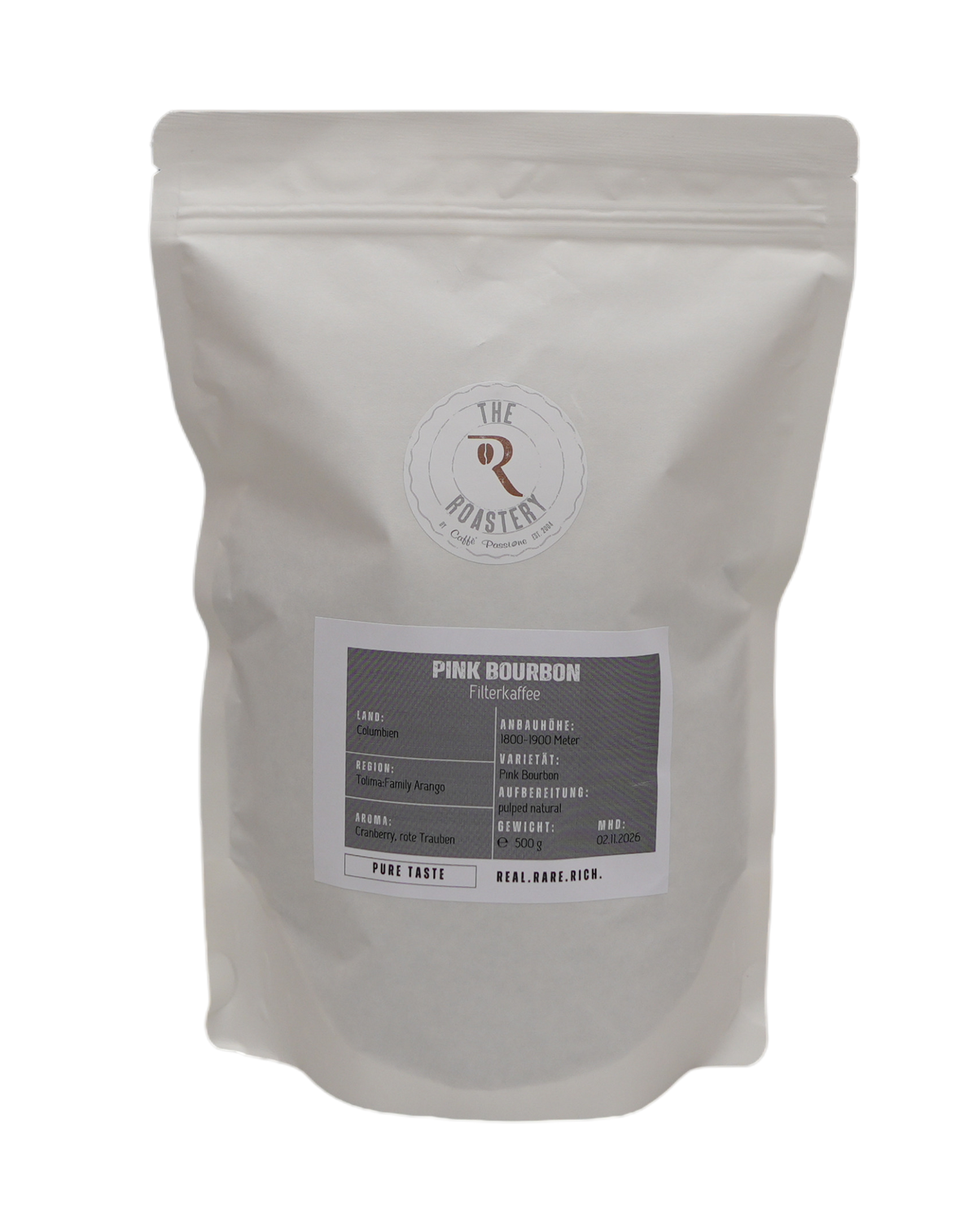 Pink Bourbon Kaffee - Ganze Bohne Filterkaffee